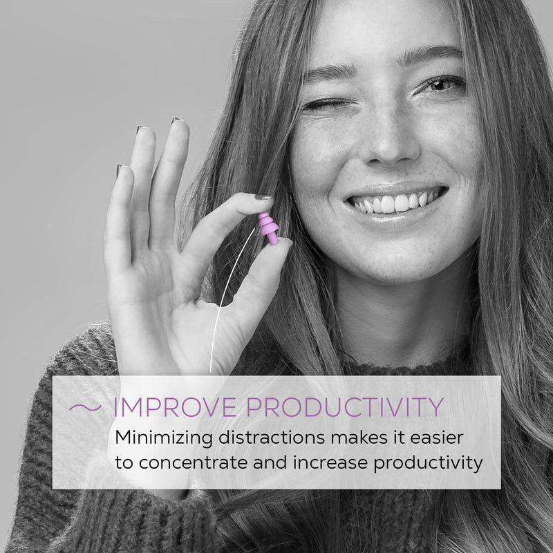 [Australia] - Concentration Ear Plugs - Shush Focus - Reduce Distraction - Improve Concentration - with High-Fidelity Ceramic Filter 
