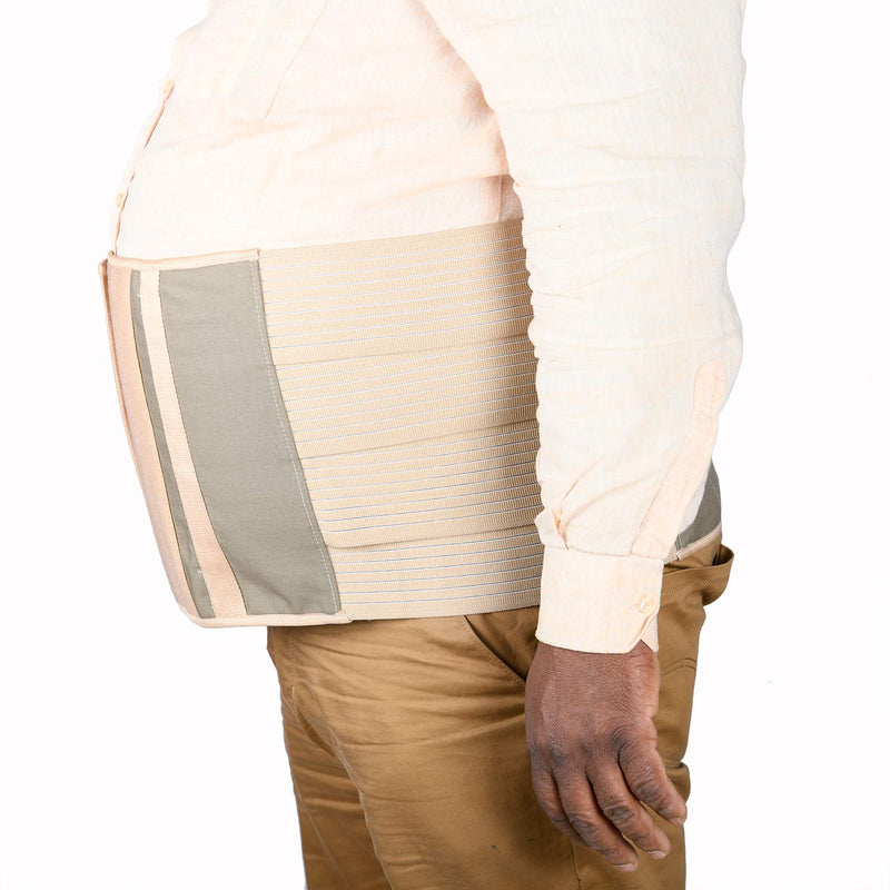 [Australia] - Wonder Care Plus Size Bariatric Abdominal Stomach Binder | Obesity Girdle Belt for Big Men & Women with a Large Belly, Post Surgery Tummy & Waist Compression Wrap (63"-75") 63-75 Inch (Pack of 1) 