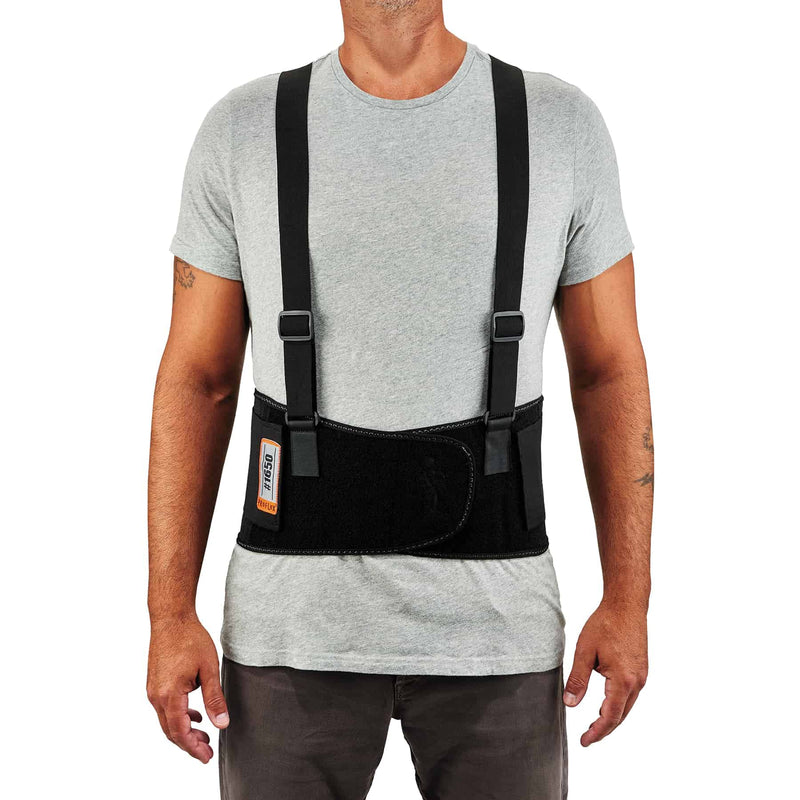 [Australia] - Ergodyne ProFlex 1650 Back Support Belt, 7.5" Elastic, Adjustable, Removeable Straps, Black, Medium Medium (Pack of 1) 