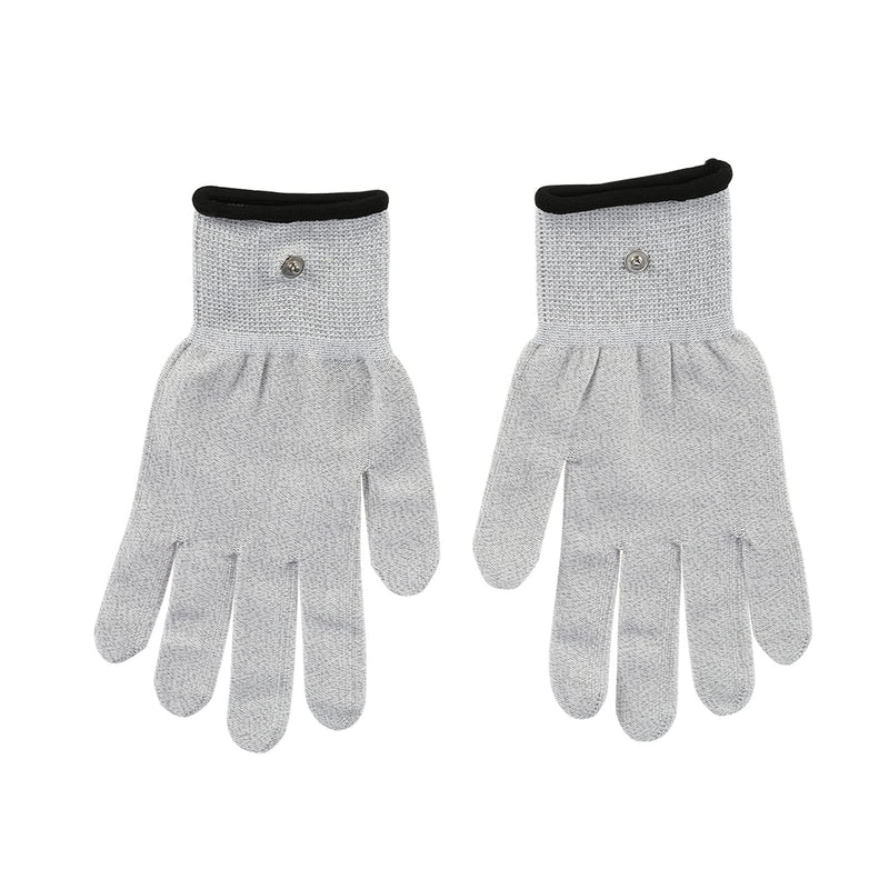 [Australia] - Electrode Gloves, 1 Pair Tens Machine Conductive Electrode Massage Gloves Electrotherapy Lead Wires(M) M 