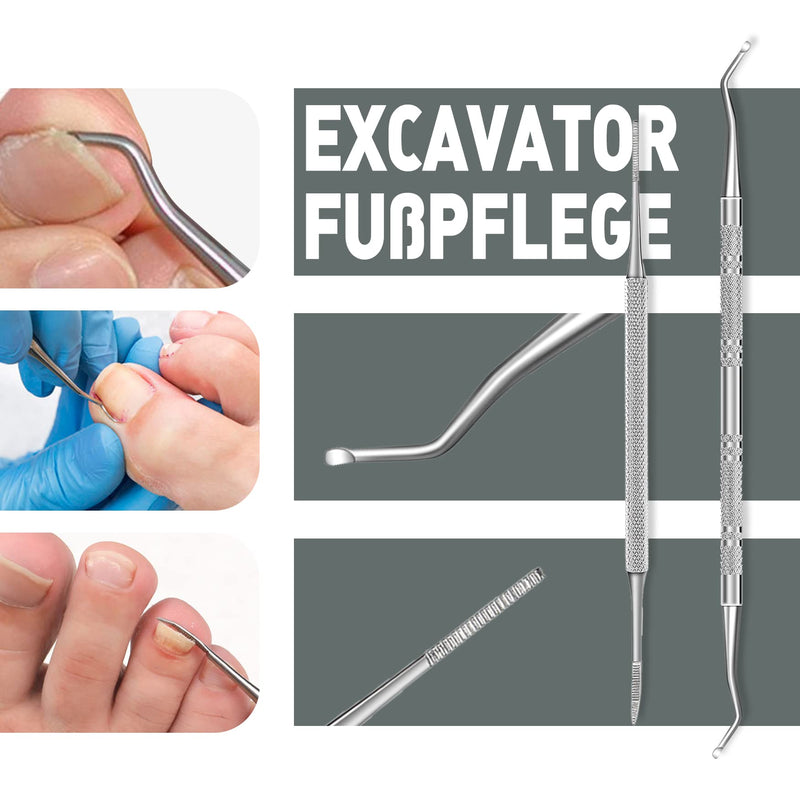[Australia] - BEZOX Nail Clippers Set for Thick Nail, Toenail Clippers Fingernail Clippers & Toe Nail Clippers for Adults, Men and Women (6 Pcs) Green 