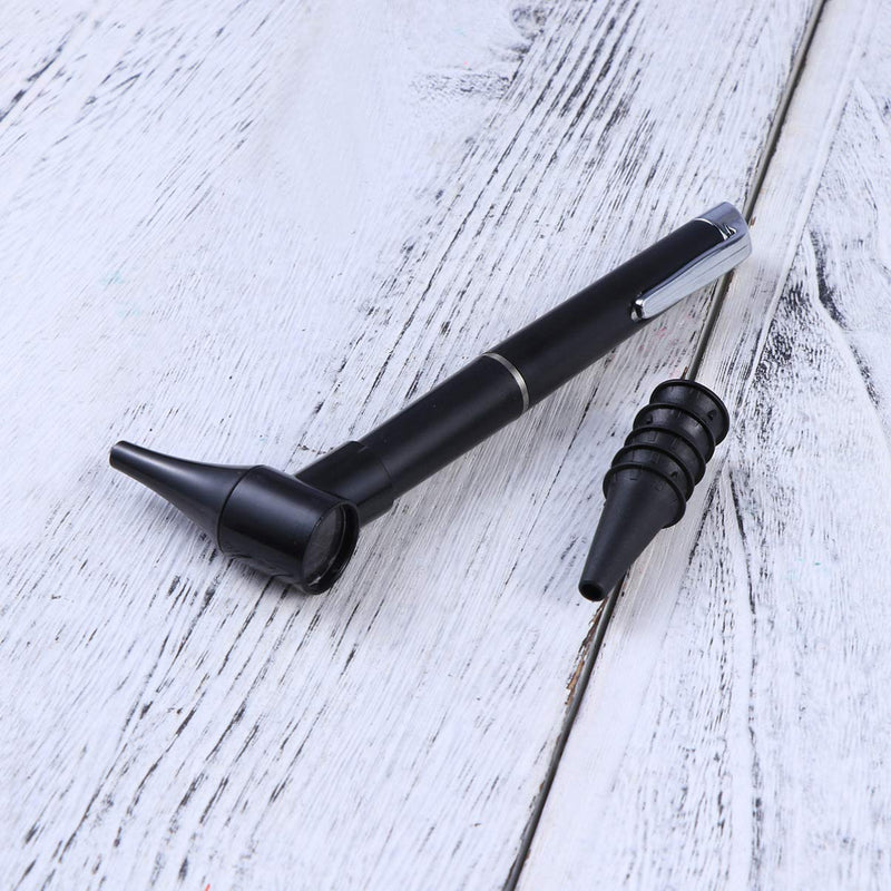 [Australia] - LED Penlight Otoscope Ophthalmoscope Diagnostic Adult Child Home Ear Care Magnifying Lens Flashlight Light Pen Pocket Size 1pc Black 