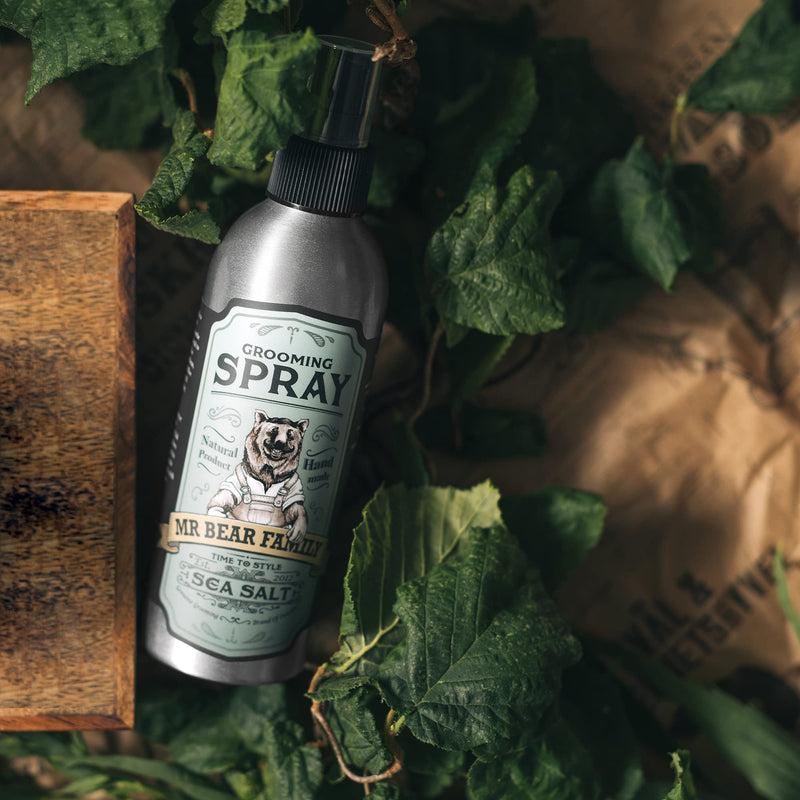 [Australia] - Sea Salt Spray for Hair Men – Flexible Hold Matte Finish Texturising Spray for Men – Revitalising Anti Dandruff Mens Hair Styling Spray for Volume Texture And Body – Springwood Scented 200ml 