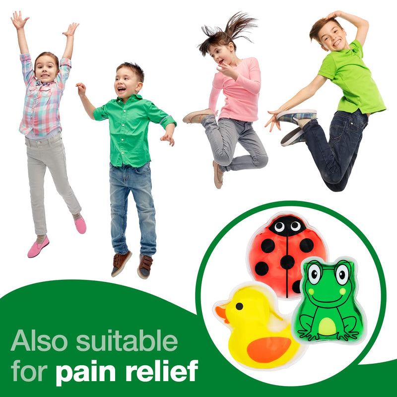 [Australia] - Safety First Aid Group HypaGel Kids Gel Reusable Ice Packs (Hot or Cold) - Pack of 3 for Bumps Bruises Muscle Pains 