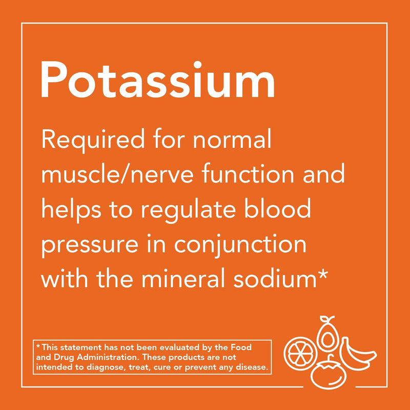 [Australia] - NOW Supplements, Potassium Gluconate 99mg, Easier to Swallow, Essential Mineral*, 250 Tablets 1 