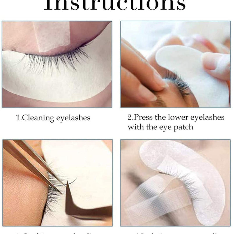 [Australia] - Sunallwell Under Eye Gel Pads 50 Pairs Under Eye Patches Isolation Eyelash Extension Pads Lint Free Beauty Mask Tool Makeup for Pro Salon and Individual（Premium Quality） Eyelash Extension Eye Gel Pads 