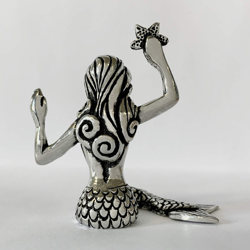 [Australia] - Basic Spirit Mermaid Pewter Ring Holder Jewelry Holder Gift Box Whimsical 