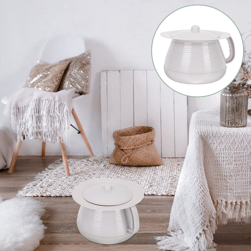 [Australia] - DECHOUS Chamber Pot with Lid and Handle Bedpan Urinal Bottle Urine Pots Potty Pee Bucket Bedside Urinal Plastic Spittoon for Adults Kids 