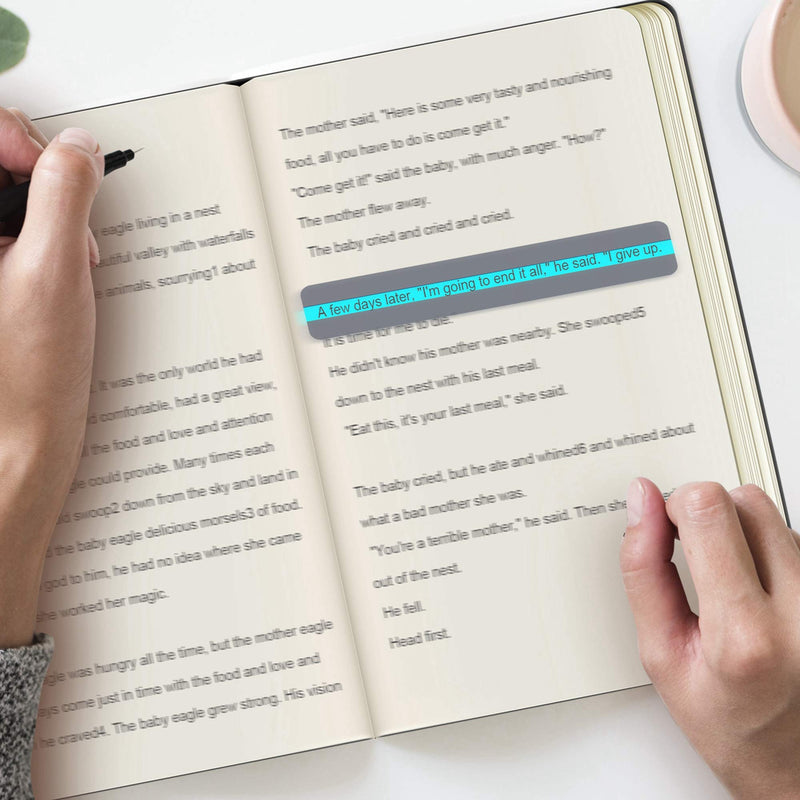 [Australia] - Guided Reading Strips Highlight Strips Colored Overlay Highlight Bookmarks Help with Dyslexia for Crystal Children and Teacher Supply Assistant (18) 18 
