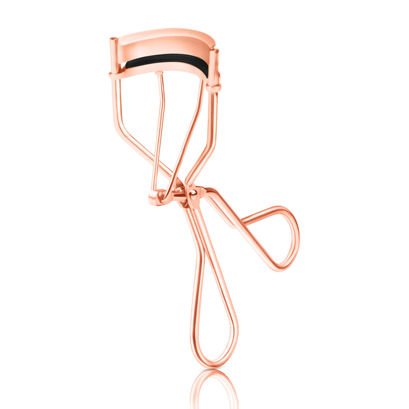 [Australia] - Brilliant Beauty Eyelash Curler with Satin Bag & Refill Pads - Award Winning - No Pinching, Just Dramatically Curled Eyelashes for a Lash Lift in Seconds (Rose Gold) Rose Gold 