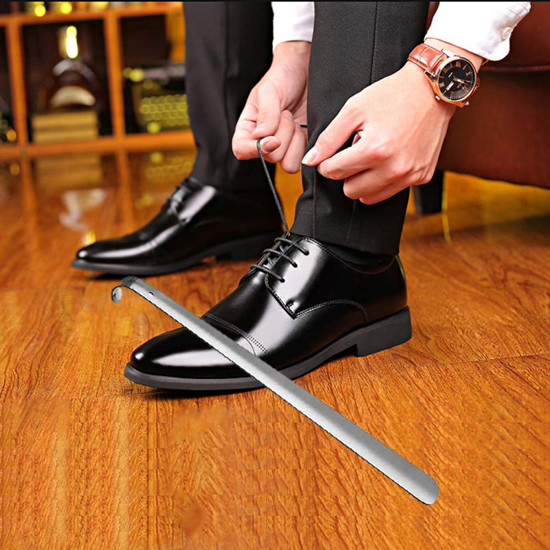 [Australia] - Metal Shoe Horn Long Handle For Seniors,Long Shoe Horns,Shoehorn for Women,Men,Kids,Elderly,Disabled,Pregnancy,Boots,Sneakers 