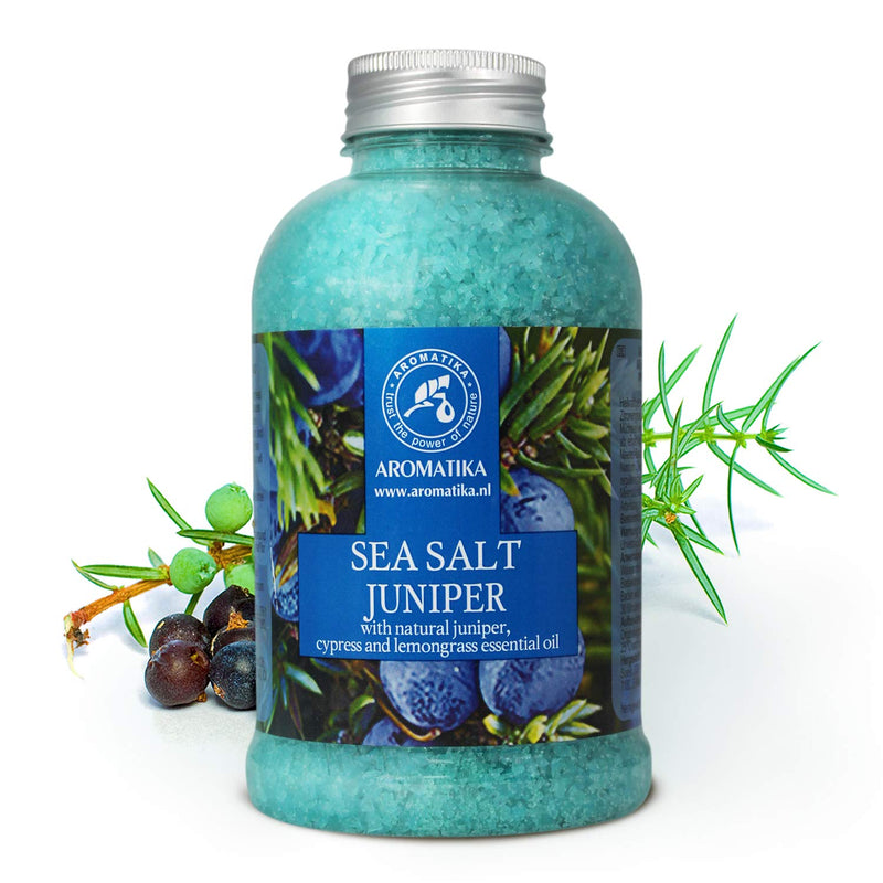 [Australia] - Sea Salt Juniper w/ Natural Juniper 600g - Cypress - Lemongrass Essential Oils - Bath Sea Salts - Best for Bath - Good Sleep - Relaxing - Body Care - Beauty 