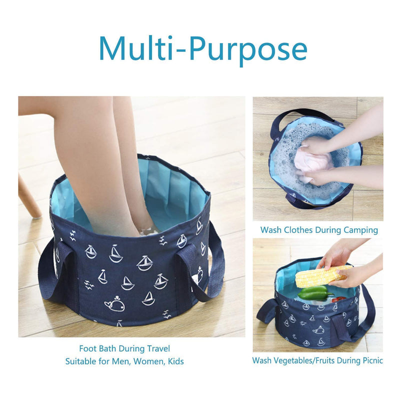 [Australia] - Collapsible Bucket for Soaking Feet, Portable Travel Foot Bath Tub, Foot Soaking Bath Basin Portable, Foot Spa Soaking Feet Home Pedicure Basin Outdoor Camping 