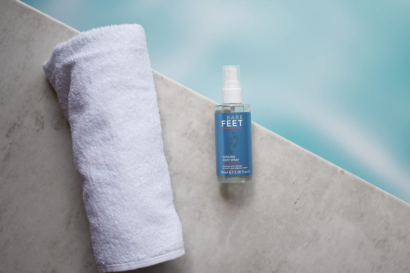 [Australia] - Bare Feet by Margaret Dabbs Cooling Foot Spray (100ml Travel-sized), Reviving Foot Spray To Reinvigorate And Restore Tired Or Sore Feet 