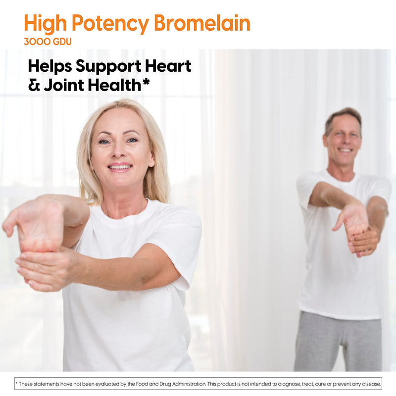 [Australia] - Doctor's Best 3000 GDU Bromelain Proteolytic Digestive Enzymes Supplements, Supports Healthy Digestion, Joint Health, Nutrient Absorption, 500 mg, 90 VC 