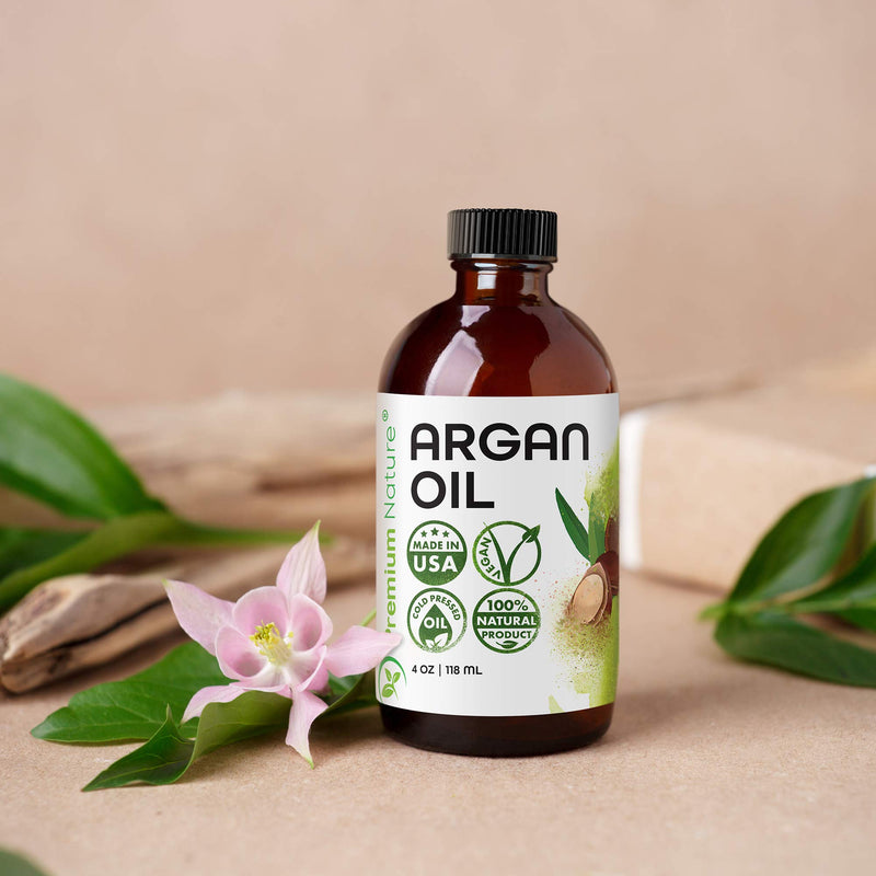 [Australia] - Argan Oil Organic, Virgin, 100% Pure, Cold Pressed Argon Oil Serum For Hair Stimulate Growth for Dry and Damaged Hair. Argan Oil for Skin Body Moisturizer. Nails Protector 4 oz 