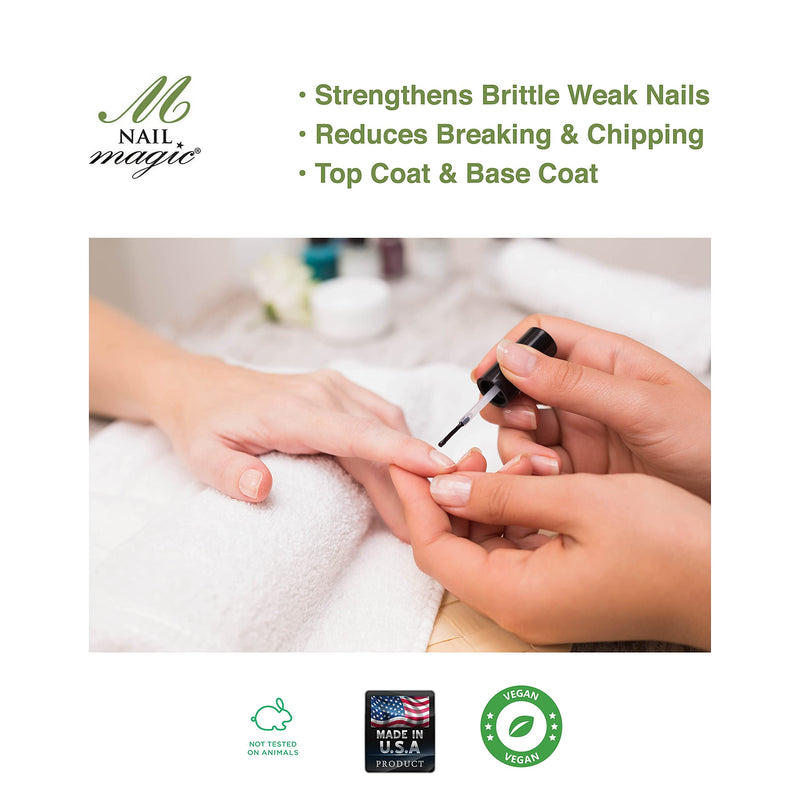 [Australia] - Nail Magic - STRONG, Botanical Nail Strengthener, 0.5 Fluid Ounces, Strengthen Weak, Thin Natural Nails with Silica-Rich Horsetail,Toluene Formaldehyde & DBP Free, 50 Years of Superior Results 