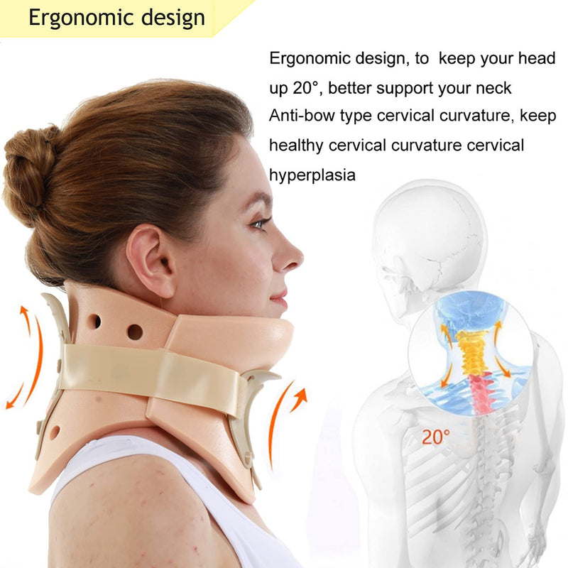 [Australia] - Philadelphia Neck Brace Foam Lightweight Soft Cervical Collar Height 3 1/4 Inch Immobilizer Collar Support Neck Traction Device Neck and Head Braces (Size S) Odorless 