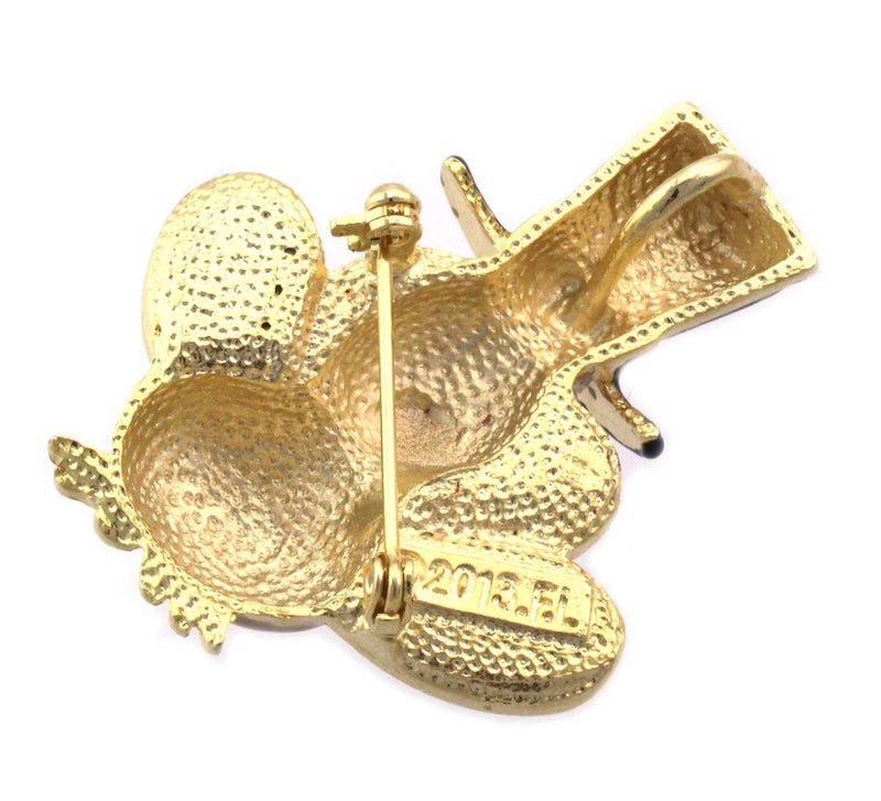 [Australia] - cocojewelry Pilgrim Hat Turkey Brooch Pin Necklace Pendant Thanksgiving Jewelry 