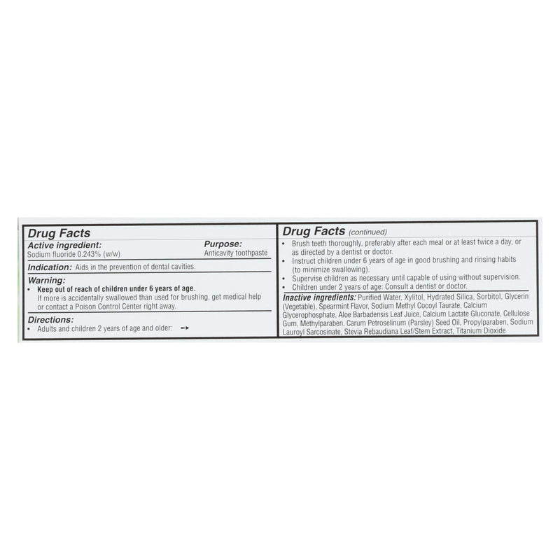 [Australia] - Spry Xylitol Toothpaste with Fluoride, Natural Spearmint, Anti-Cavity, 5 oz 