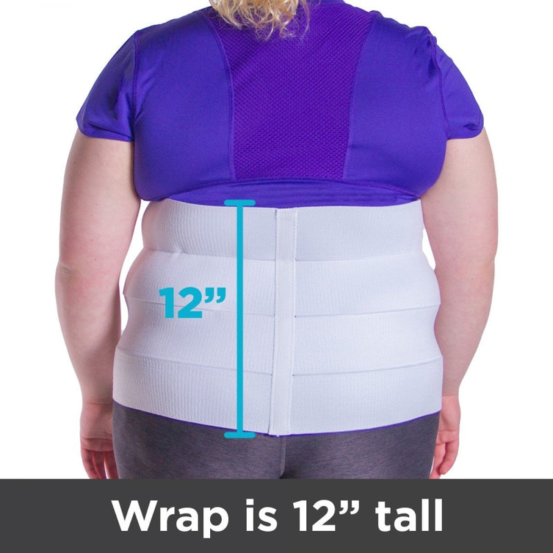 [Australia] - BraceAbility Ultra Plus Size Abdominal Tummy Wrap | Compression Girdle Shapewear Binder to Slim, Flatten & Tighten Stomach (Medium) Medium 