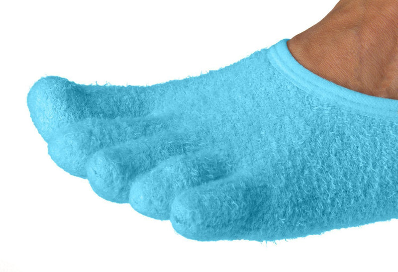 [Australia] - NatraCure 5-Toe Gel Moisturizing Socks (Helps Dry Feet, Cracked Heels, Calluses, Cuticles, Rough Skin, Dead Skin, Use with your Favorite Lotions, and Creams or Pedicure) - 110-M-04 CAT - Size: Large 