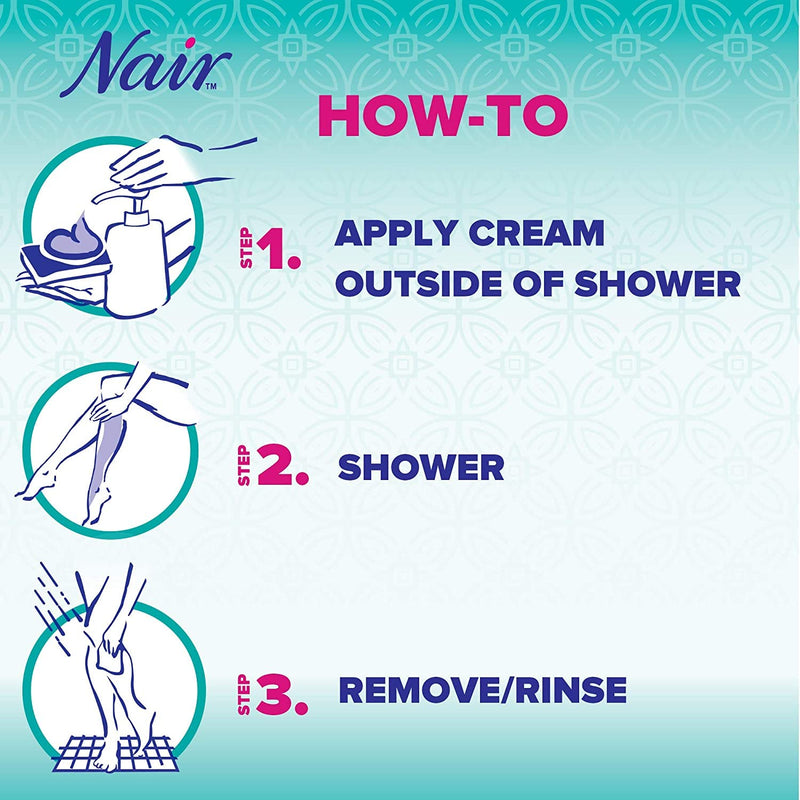 [Australia] - Nair Hair Remover Cream Nourish Shower Power Moroccan Argan Oil, 13 oz. 