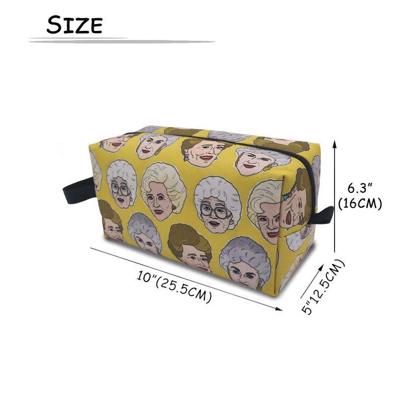 [Australia] - Makeup Bag Cosmetic Toiletry Travel Bag Golden Girls In Stay Golden Organizer Pouch For Women Men 