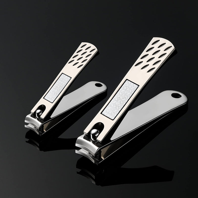 [Australia] - FVION Nail Clippers Set, Nail Cutter Stainless Steel for Thick Fingernails Toenails Heavy Duty Nail Clipper for Men Women 