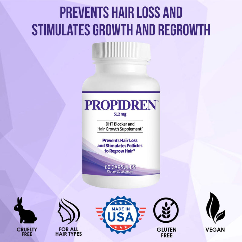 [Australia] - Propidren by HairGenics - DHT Blocker with Saw Palmetto To Prevent Hair Loss and Stimulate Hair Follicles to Stop Hair Loss and Regrow Hair. 