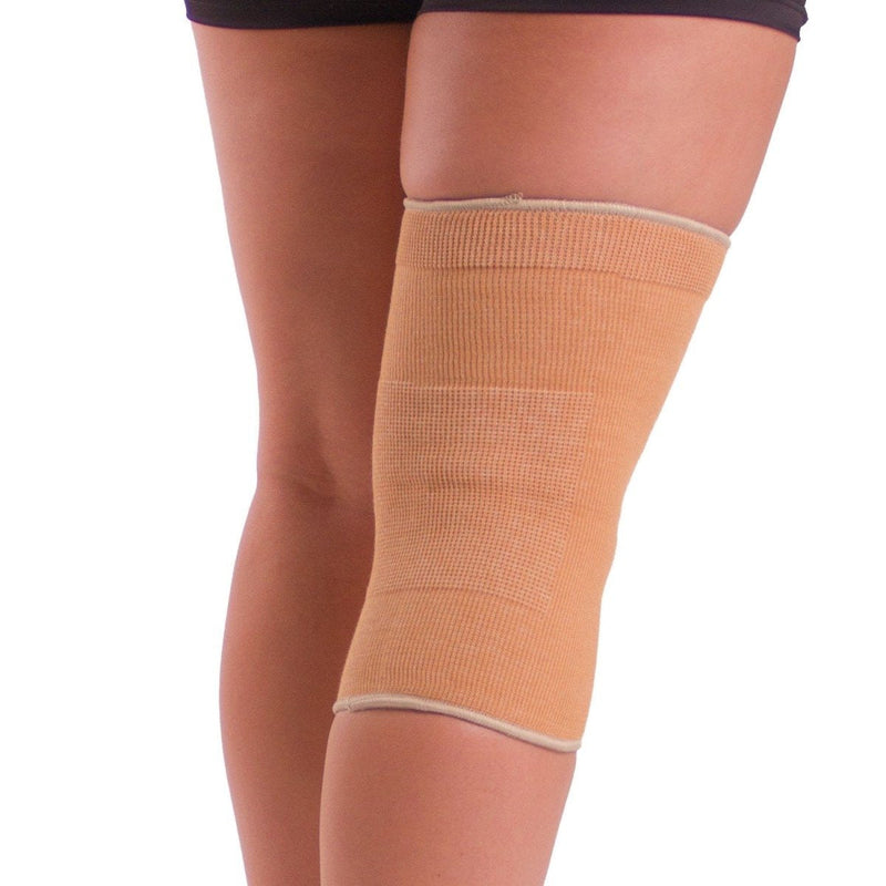 [Australia] - BraceAbility Elastic Slip-on Knee Sleeve | Cotton Fabric Knee Pain Compression Bandage for Stretchy, Lightweight & Comfortable Support (2XL) 2X-Large (Pack of 1) 