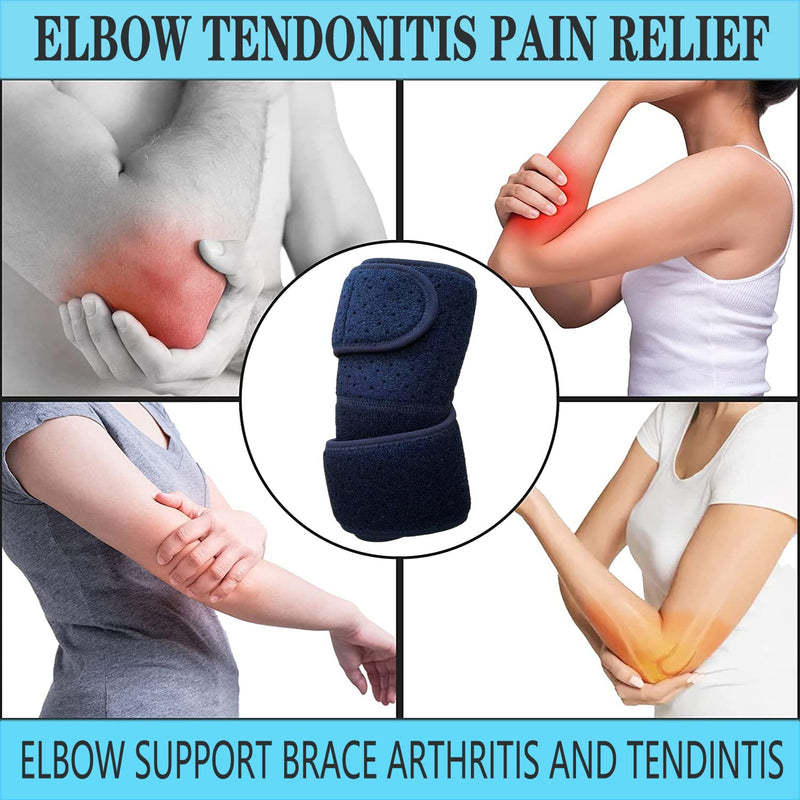 [Australia] - Adjustable Elbow Support for Tendonitis, Breathable Elbow Brace，Wrap forGolfers and Tennis，Workouts,Arthritis, Sports Injury Rehabilitation & Protection Against Reinjury,Pain Relief 