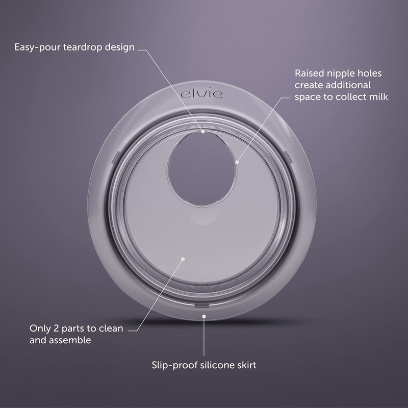 [Australia] - Elvie Catch Milk Collection Shells | Set of Two Discreet Leak-Protection Silicone Cups, Reuse Your Milk | Reuseable Breast Shells Collect Up to 1oz | No more wasted milk or wasteful breast pads 