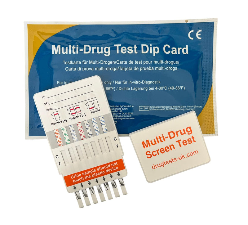 [Australia] - 3 x Drug Test Kits, Tests Urine for 7 Drugs at once, Home or Work, Cocaine, Cannabis, Opiates, Amphetamines, Methadone, Ecstasy & Benzos 