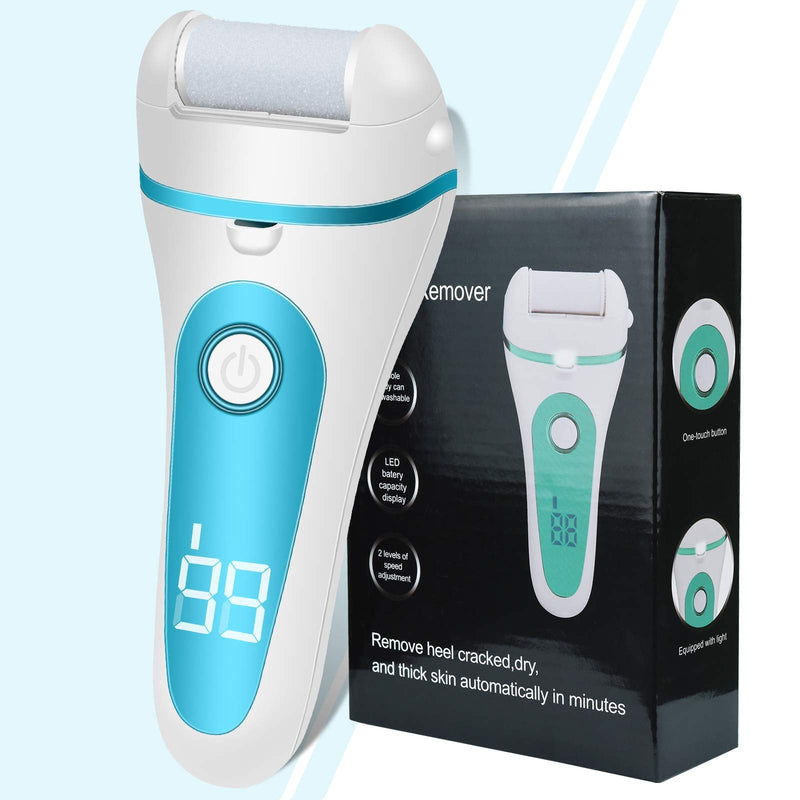 [Australia] - Electric Callus Remover for Feet, MENOLY 21 in 1 Rechargeable Professional Pedicure Kit with 3 Roller Heads Battery Display 2 Speed to Remove Cracked Heels Calluses Hard Skin for Hands Heels Spa 