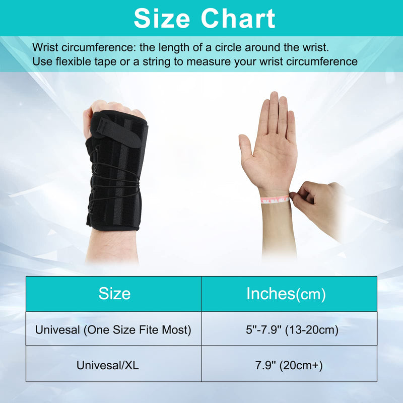 [Australia] - TANDCF bestlife Unisex Universal Wrist Lacer Wrist Brace for Carpal Tunnel Syndrome & De Quervain’s Syndrome,Adjustable Night Wrist Support Brace with Splints Right Hand For Women & Men,Great for Wrist Pain,Sprain,Sports Injuries,Joint Instability,Arth... 