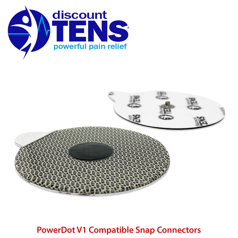 [Australia] - PowerDot 1.0 Compatible Electrodes with Snap Connector. 12 Premium PowerDot 1.0 Compatible Replacement Pads (Version 1 - Snap Connector) Version 1.0 - Snap 