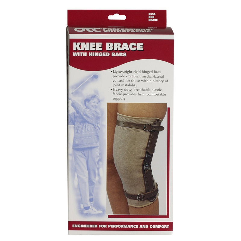 [Australia] - OTC Knee Brace, Hinged Bars, Knit Elastic, Large 