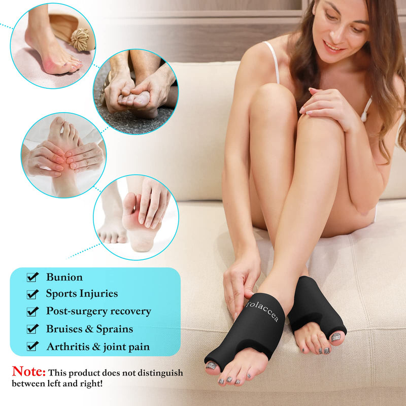 [Australia] - Foot Ice Packs Big Toe for Pain Relief, Flexible Cold Pack for Bunion Relief, Reusable Gel Ice Pack for Hot and Cold Therapies, Ice Pack for Swelling, Sprained, Bruises, Post-Surgery Recovery 