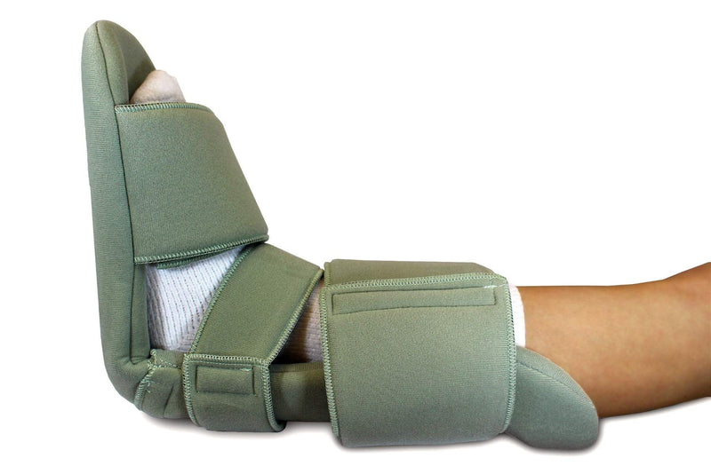 [Australia] - Semi-Rigid AFO Brace (Men's Right) + 90º Padded Night Splint (Medium)-AFO Support Brace for Flaccid Foot Drop Foot with Moldable/Trimmable Footplate Orthosis Support 