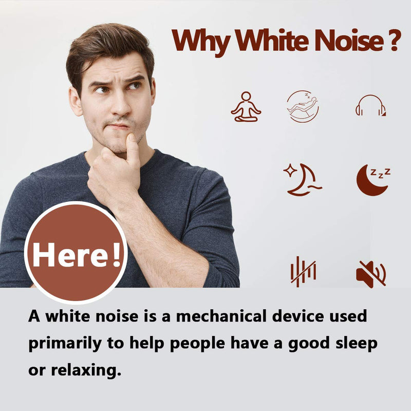 [Australia] - Magicteam Sound Machines White Noise Machine with 20 Non Looping Natural Soothing Sounds and Memory Function 32 Levels of Volume Powered by AC or USB and Sleep Sound Timer Therapy for Baby Kids Adults 