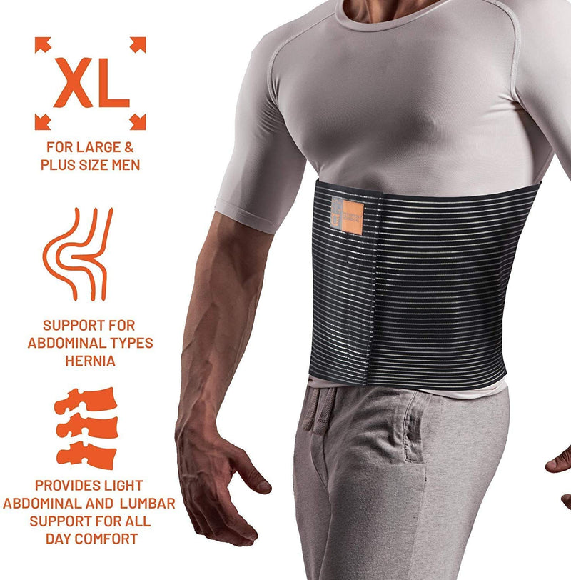 [Australia] - Plus Size Umbilical Hernia Support Belt I Pain and Discomfort Relief from Umbilical, Navel, Ventral and Incisional Hernias I Hernia Binder for Big Men and Large Women I XXXL/3XL 3X-Large (Pack of 1) 