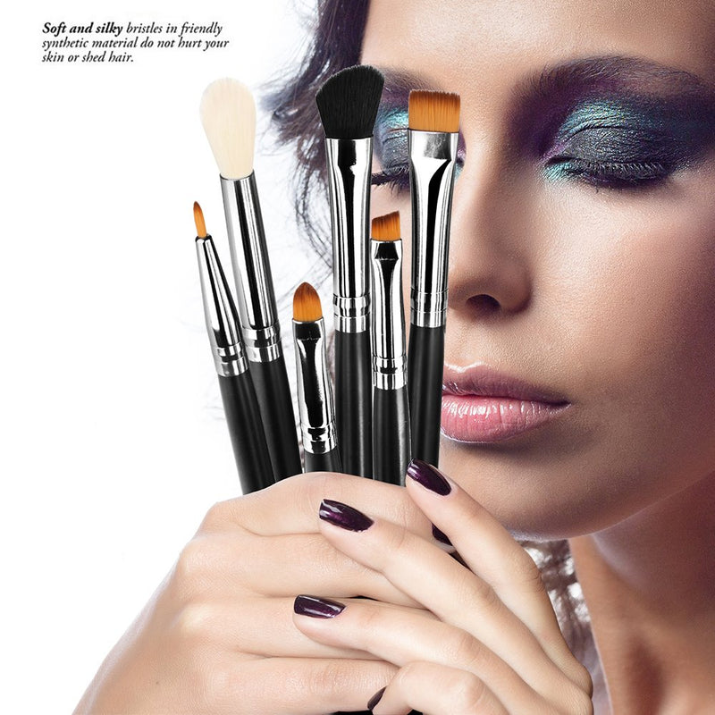 [Australia] - Duorime Silky 10Pcs Eyeshadow Makeup Brush Set Essential Eye Makeup Brushes Kit 