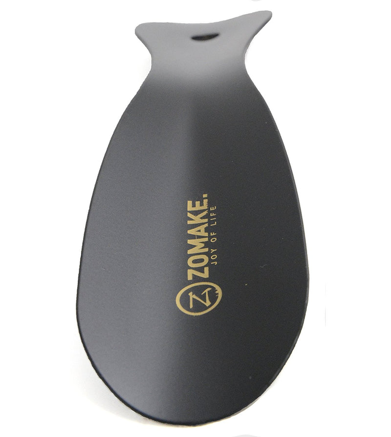 [Australia] - Metal Shoe Horn Stainless Steel ShoeHorn 7.5 Inches - Portable for Travel Use Black 