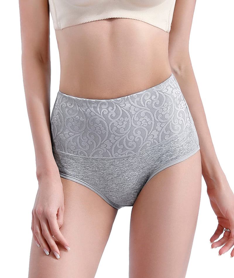[Australia] - YOULEHE Women's High Waist Knickers Ladies Cotton Briefs Underwear Full Coverage Soft Breathable Panties Multipack 8 Pack-h01 XL 