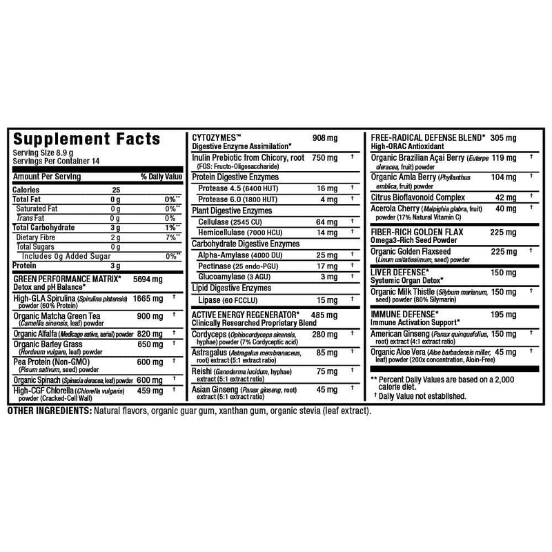 [Australia] - ALLMAX Nutrition - Cytogreens Super Greens Powder, Infused with Spirulina, Spinach & Barley Grass, Supports Immune Health and Digestive Function, Gluten Free and Vegan Friendly, 535 Grams 