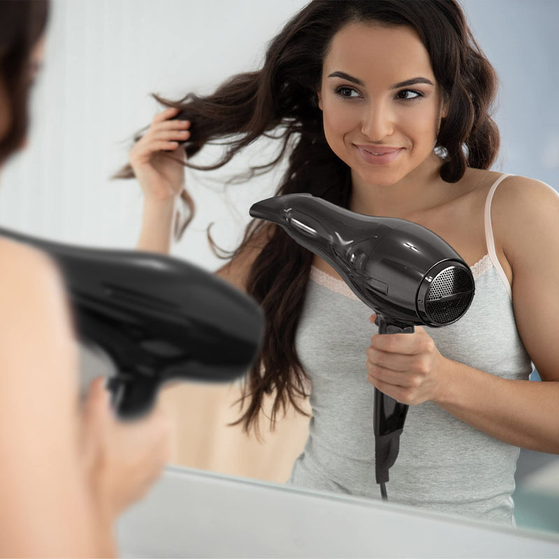 [Australia] - WAHL Pure Radiance by Wahl Hair Dryer, 2000W Dryer, Hair Dryers for Women, Cool Shot Button, 3 Heat and 2 Speed Settings, Ionic Function for Shinier Results, Concentrator Nozzle Black 