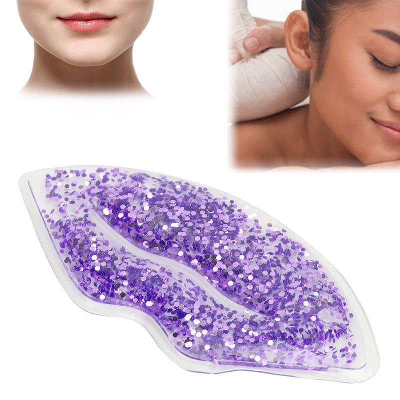 [Australia] - Cooling Lips Masks Lips Gel Ice Pack Lips Spa Ice Pack, Glitter Sequins Cold Hot Compress Gel Pack Lips Care Mask, Reusable Gel Beads Ice Pack Reduce Swelling(#2) #2 
