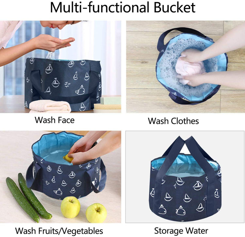 [Australia] - Collapsible Bucket for Soaking Feet, Portable Travel Foot Bath Tub, Foot Soaking Bath Basin Portable, Foot Spa Soaking Feet Home Pedicure Basin Outdoor Camping 