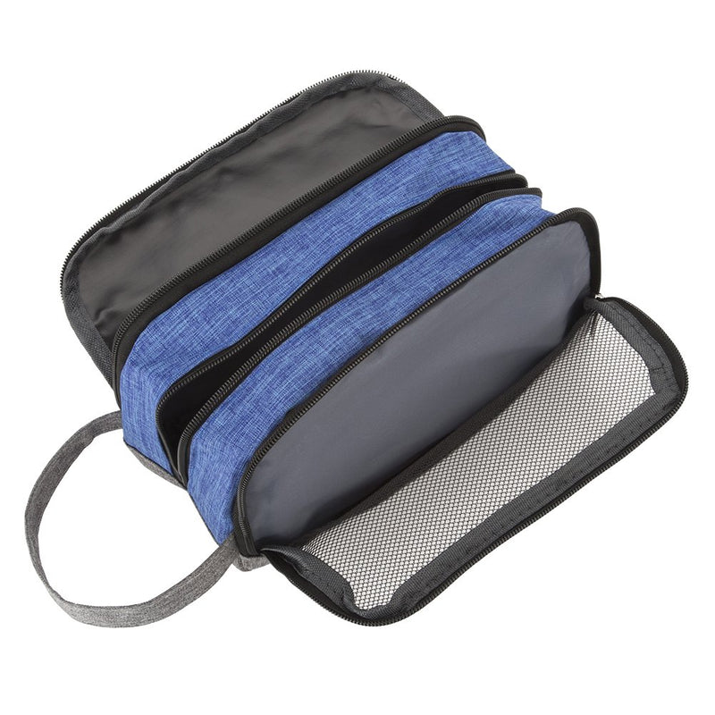 [Australia] - Kids Wash Bag, Yeiotsy Color Clash Portable Travel Toiletry Bag for Children's Camping Outing Short Trip (Blue) Blue 